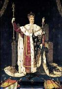 Jean Auguste Dominique Ingres Portrait of the King Charles X of France in coronation robes Spain oil painting artist